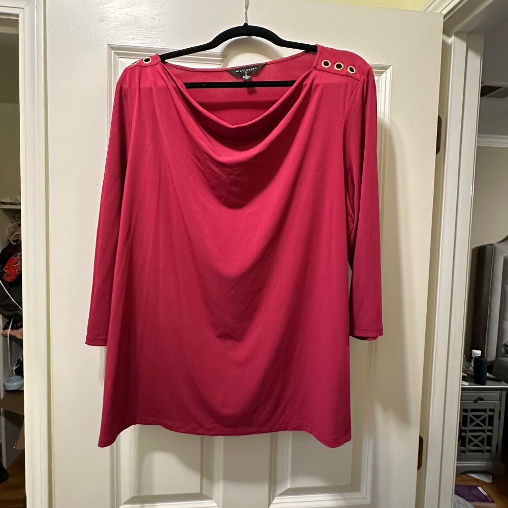 Dark pink top